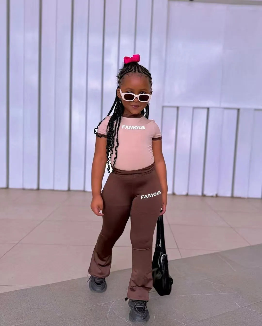 Color Block Print T Shirt Pants Suit