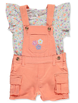 2 Piece Shortalls Outfit Set