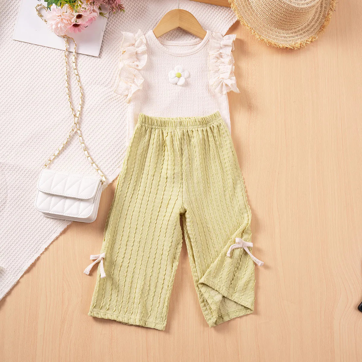 Ruffled Pants Two-Piece Set