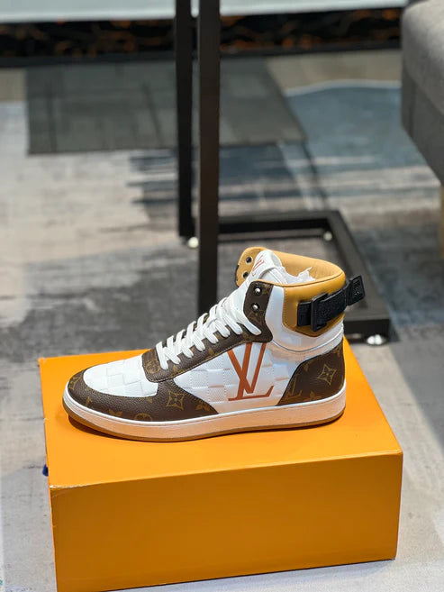 Louis Vuitton Boombox Sneaker Boot in Embossed Lamb Leather