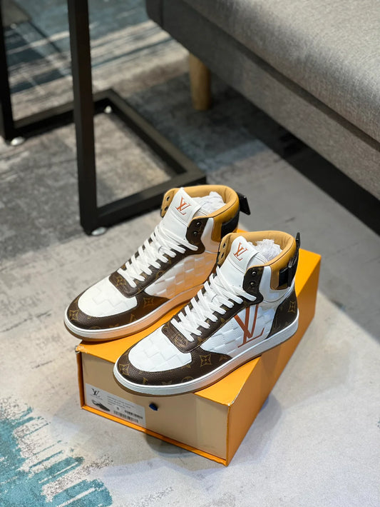 Louis Vuitton Boombox Sneaker Boot in Embossed Lamb Leather