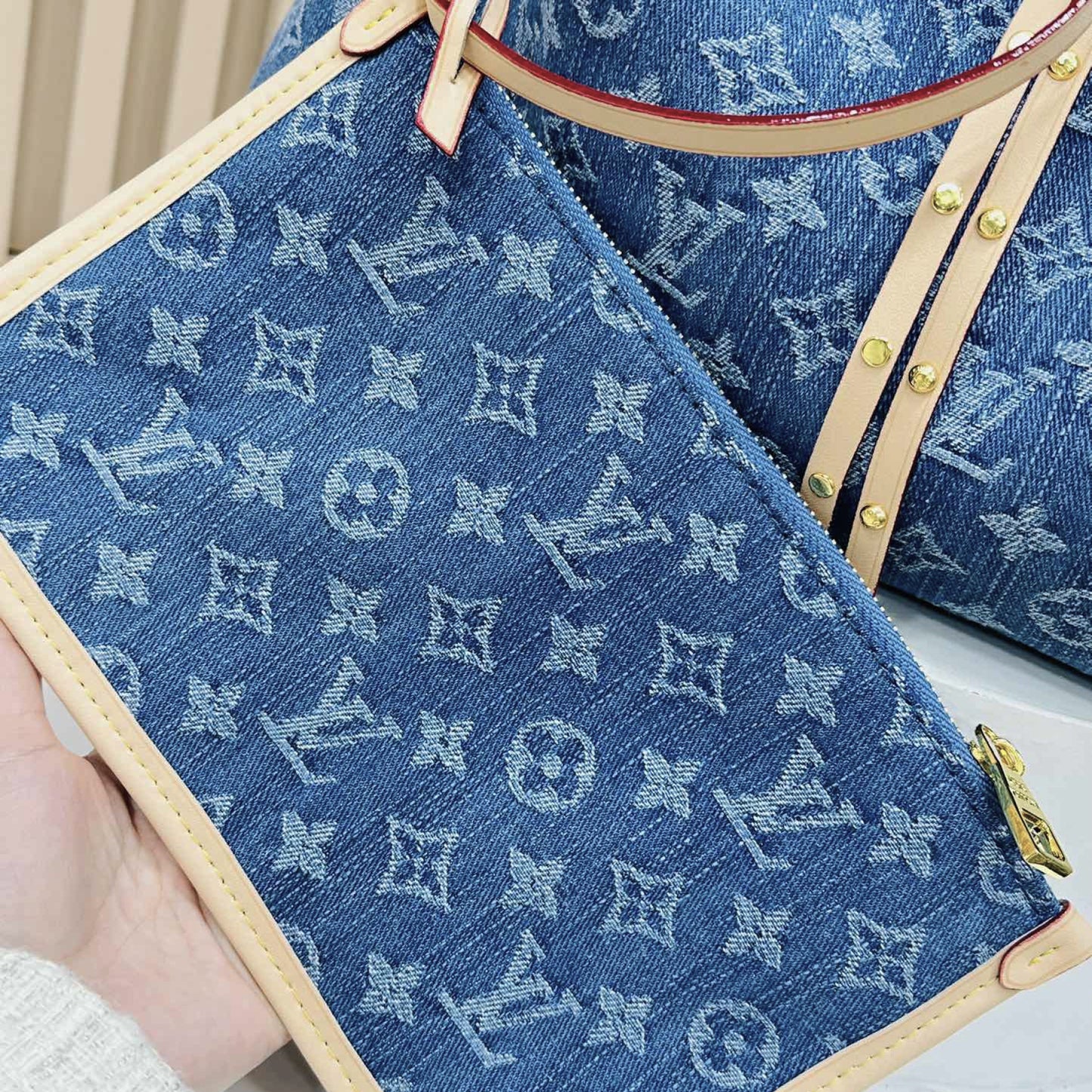 Louis Vuitton LV CarryAll MM - Denim Bag