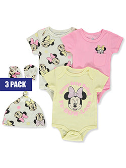 3 Pack Minnie Mouse Bodysuits
