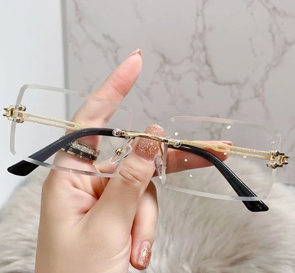 Retro Square Ac Frameless Women's Sunglasses