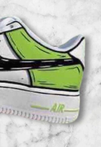 Nike AF1 Comic Lime Green