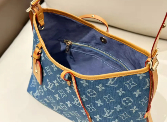 Louis Vuitton LV CarryAll MM - Denim Bag Set
