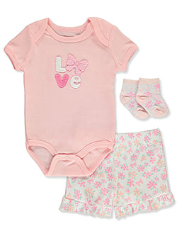 3-Piece Bodysuit Booties Set