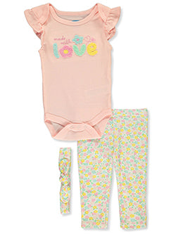 Made With Love 4-Piece Flower Leggings Set