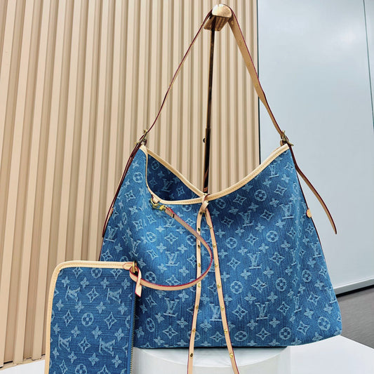 Louis Vuitton LV CarryAll MM - Denim Bag