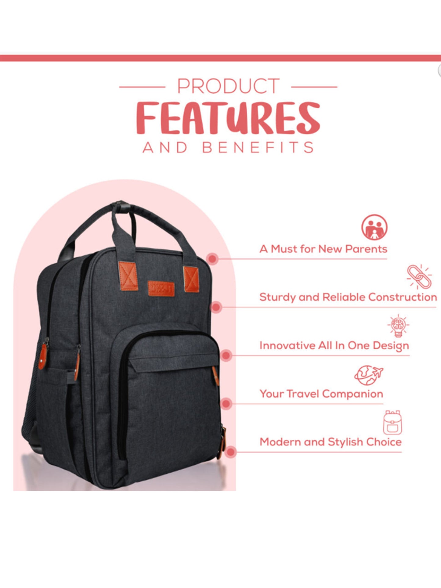 3-In-1 Playmat Diaper Bag