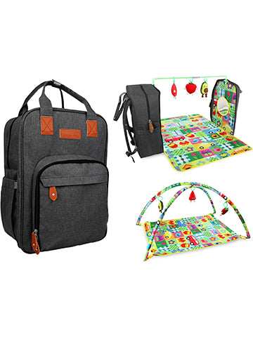 3-In-1 Playmat Diaper Bag
