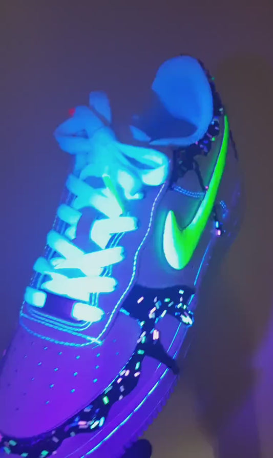 AF1 Neon Drippy Donut Glow In the Dark